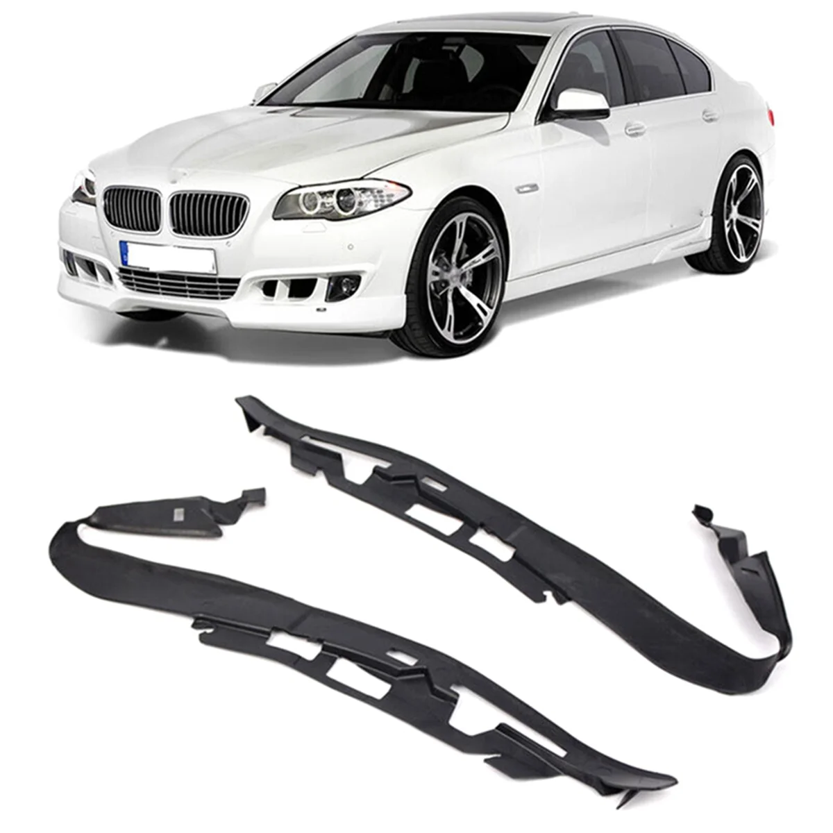 1 paar Voorbumper Koplamp Afdichtstrip Koplamp Pakking Bovenste Beugel Cover Fit voor BMW F10 F11 2010-2017