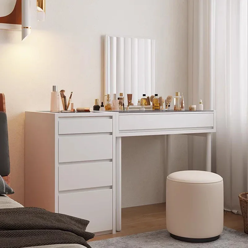 Tocador multifuncional para dormitorio, cajón nórdico de lujo, tocador europeo, espejo para mujer, muebles para el hogar Schminktisch