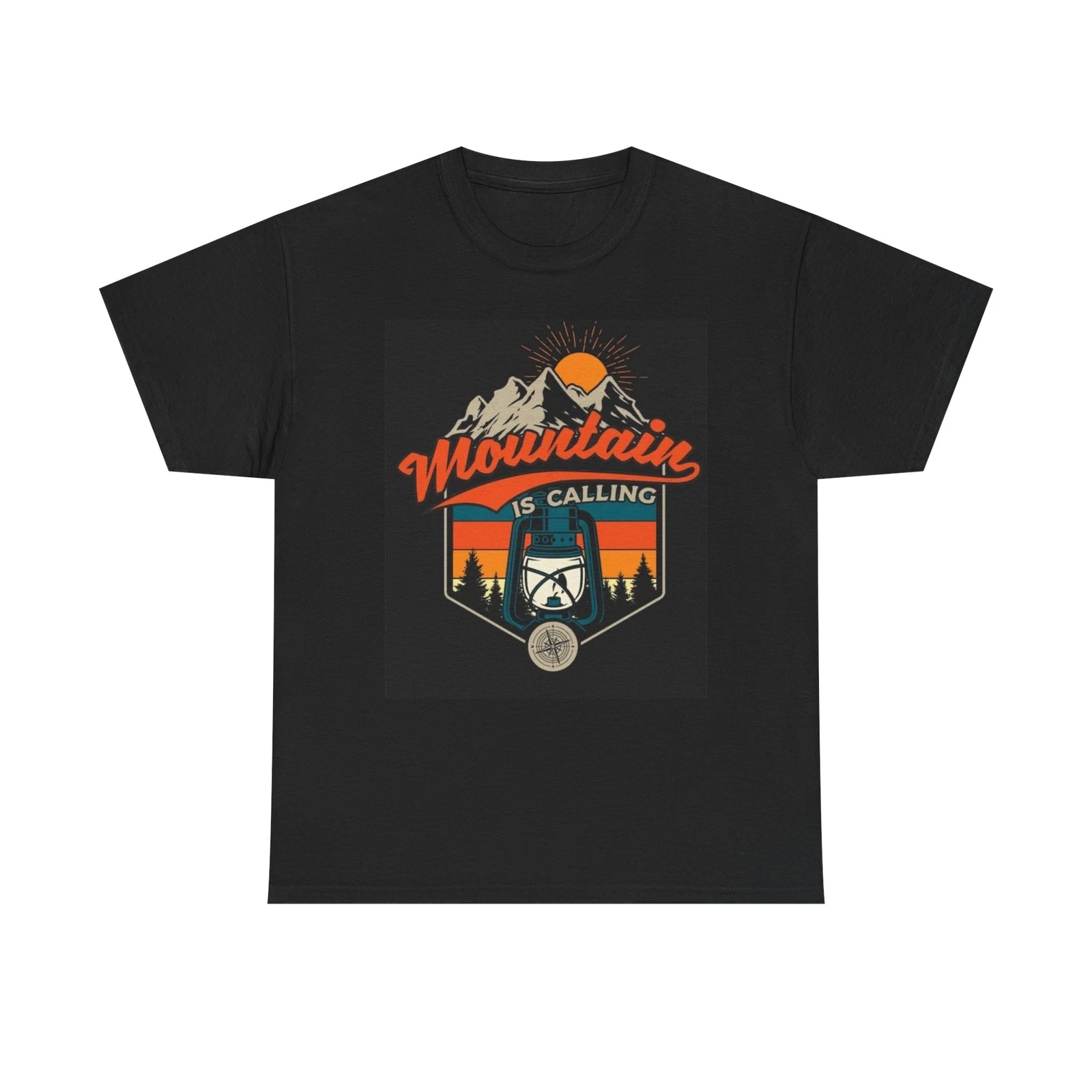 

Mountain Is Calling Graphic T Shirt Outdoors Unisex Heavy Cotton Tee