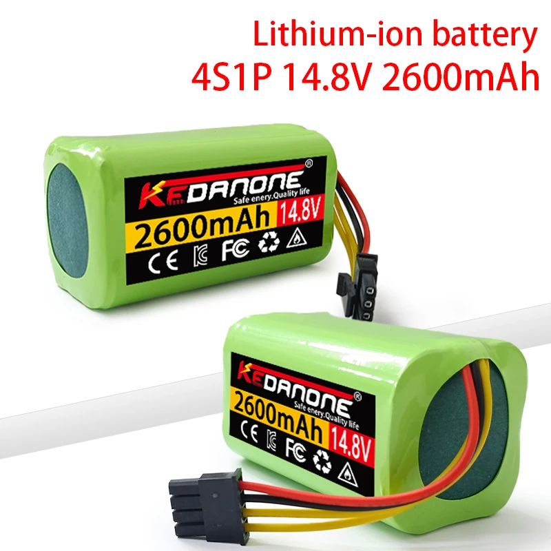 

2023 New 14.8V 2600mAh Li-Ion Battery,For Cecotec Conga 1290 1390 1490 1590 Vacuum Cleaner Robot Gutrend Echo 520 Battery