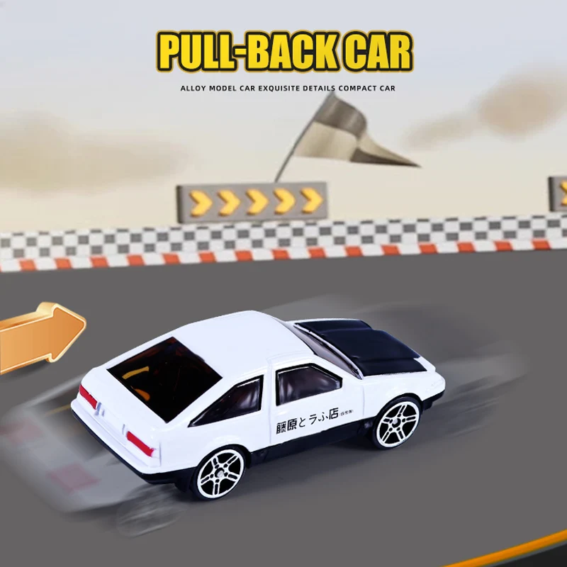 Ensemble de 6 pièces en boîte à l'échelle 1/64, voitures de course moulées sous pression, décorations de voitures, kits modèles, cadeaux/jouets de noël pour enfants pour garçons.