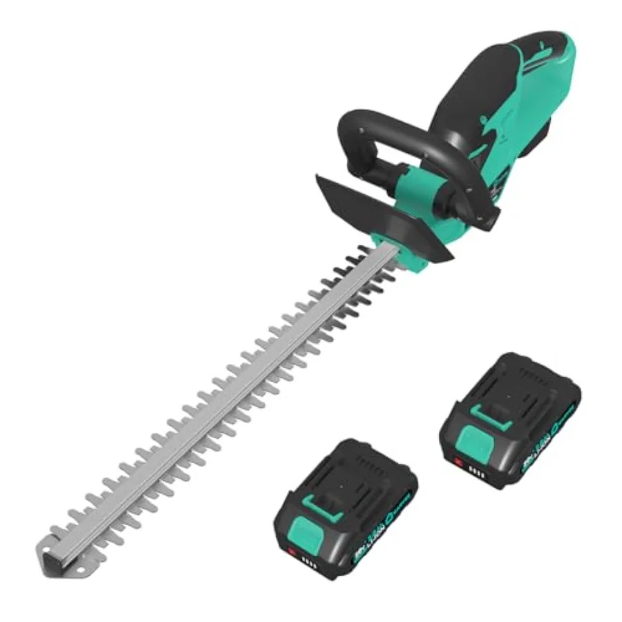 

22.4'' Hedge Trimmer Cordless Shrub Trimmer Electric Handheld Bush Clipper 3000RPM Brushless Motor Double-Sided Dual Action Bla