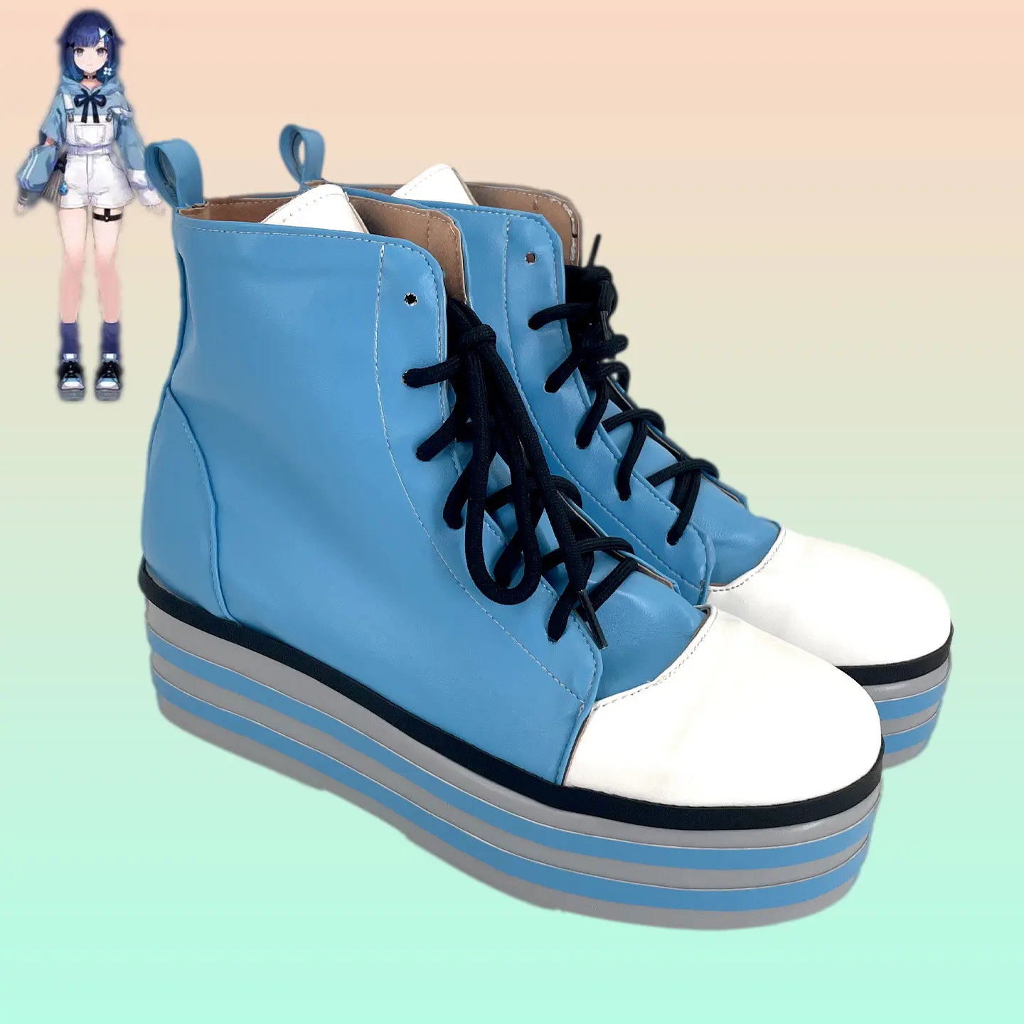Virtual Idol Fang Mu Xiao Jing Cosplay Shoes Cos Game Anime Party Hallowen Play Role Shoes