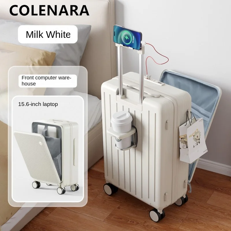 COLENARA-Valise Multifonctionnelle pour Ordinateur Portable, Chariot de Chargement US, 20 Boîtes d'Embarquement, 24 Roues Universelles, Cabine, 26 Pouces