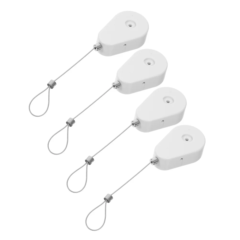 1Set Retractable Cable Lock Anti-Theft Design Automatic Security Steel Wire Holder for Tablets Gaming Controllers Adjustable