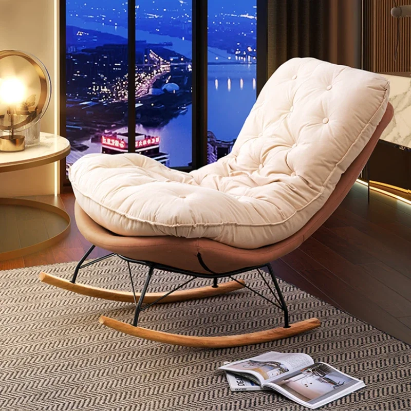 Comfort Luxury Recliner Chair Nordic Chaise Lazy Boy Bedroom Rocking Chair Floor Hotel Sedie Da Soggiorno Living Room Furniture