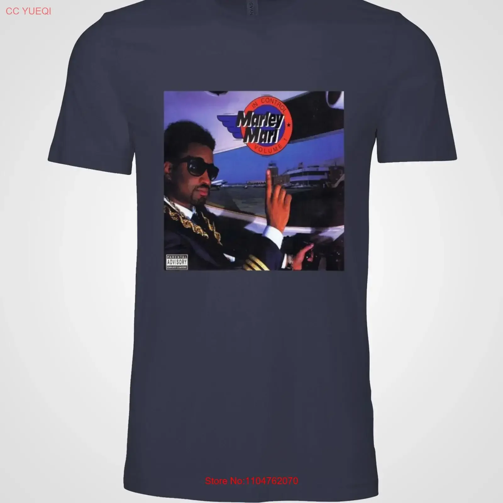 MARLEY MARL In Control Volume 1 T shirt vintage Washed streetwear Top For Everyday Wear fashion Stretched homme Slightly Soft