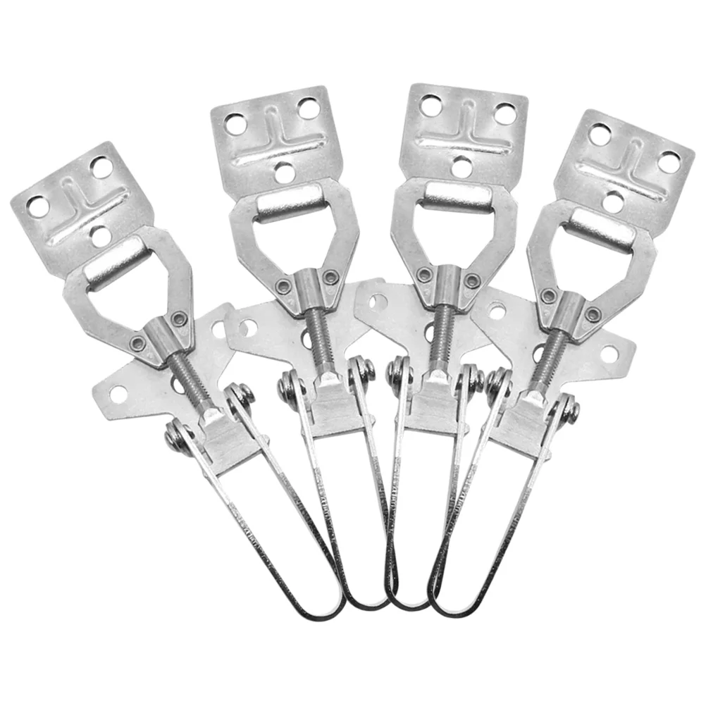 

4 Pcs Beehive Connector Hardware Pull Latch Locker for Honeycomb Steel Galvanized Toggle Clamp Beekeeping Supply