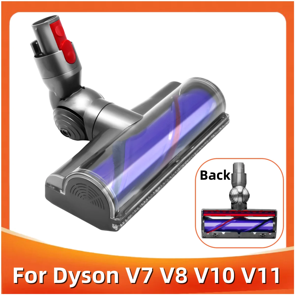 Motorized Floor Brush Head Tool For Dyson V7 V8 V10 V11 Vacuum Cleaner Direct Drive Roller Brush Floor Brush Replacement Parts