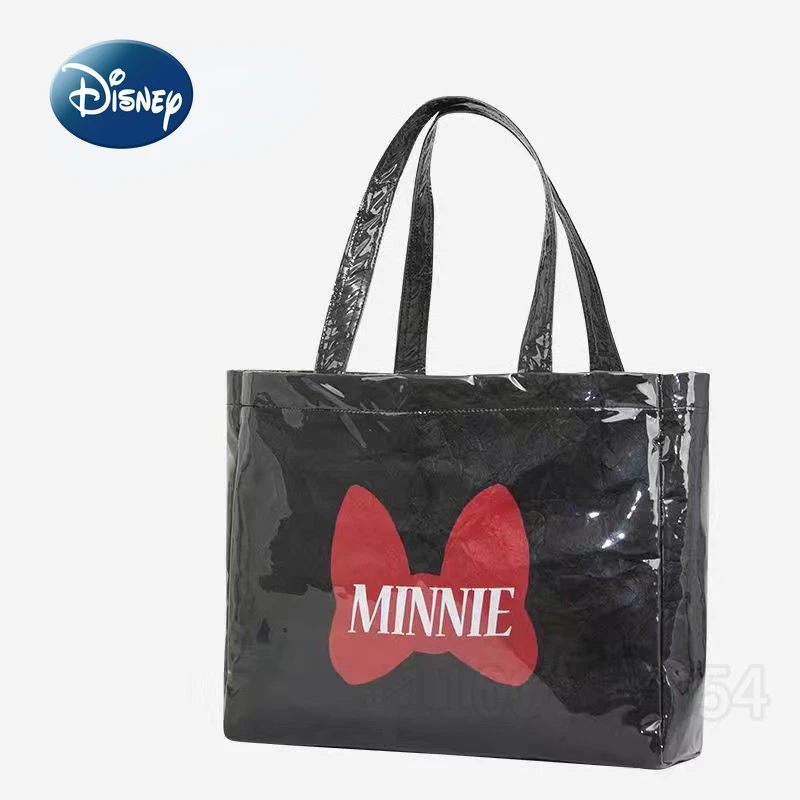 Disney-Bolso de pañales para mujer, bolsa de pañales de bebé de marca de lujo, bolso multifuncional de dibujos animados de amor, bolso de mano de