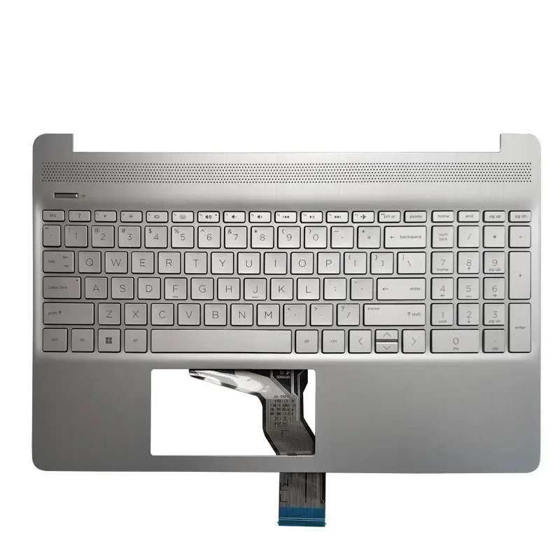 NEW US Keyboard for HP 15-EF 15S-EQ 15-DY 15S-FQ TPN-Q222 Laptop Palmrest Upper Cover Top Case Backlit L63578-001 L63579-001