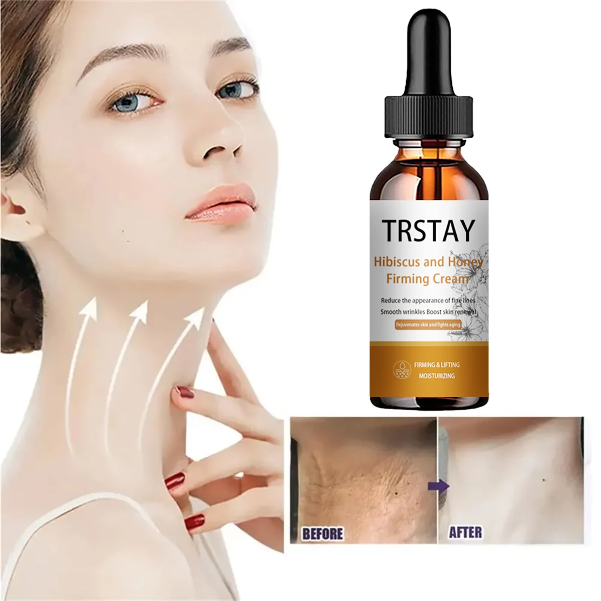 

TRSTAY Powerful Anti Aging Treatment for Wrinkle Free Skin Fleece .Honey Firming Cream reduces fine lines