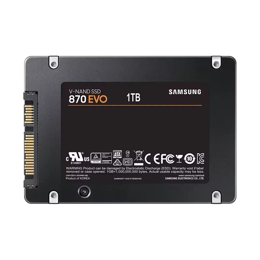 Imagem -05 - Samsung-sataiii Unidade Interna de Estado Sólido Disco de Armazenamento para Laptop ou Desktop 870 Evo 1tb 2tb 4tb 500gb 250gb 25