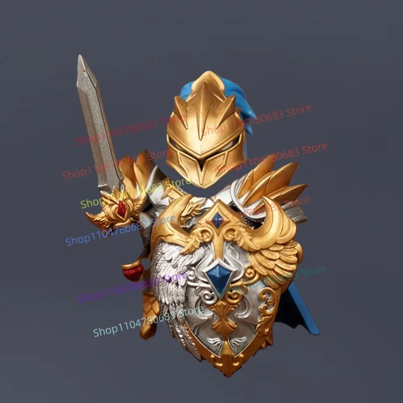 MOC Bouwstenen Oude Battle Knight Mini Action Figure Assembly Model Display Beeldje Anime Cartoon Decoratief Speelgoed Cadeau