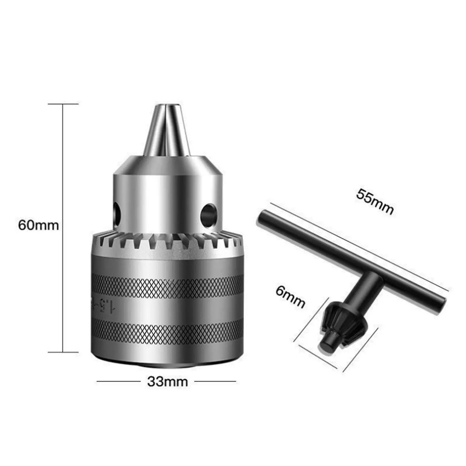 Drill Chuck Converter with Key Mini Drill Attachment Durable High Carbon Steel for Type 100 Angle Grinder