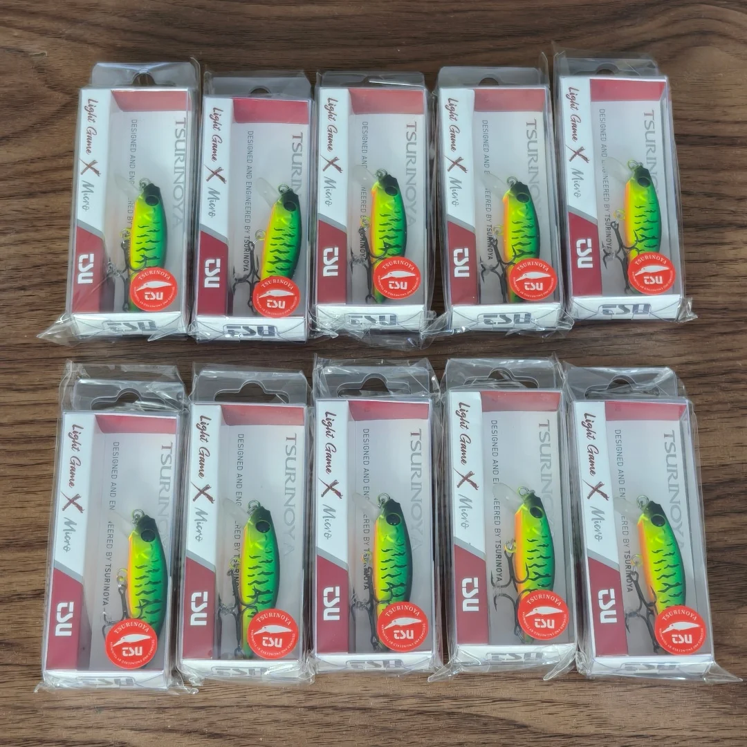 

TSURINOYA 10 шт. 46 мм 5 г Intrument 46S тонущая рыболовная приманка для игры на форель гольян искусственная жесткая приманка рыболовные снасти