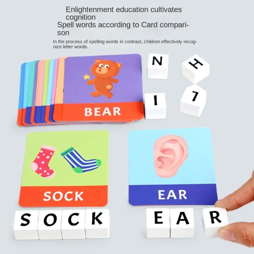 

Alphabet Classification Alphabet Learning Building Blocks Education Cognition Wooden Puzzle Educational Toy Cartoon DIY