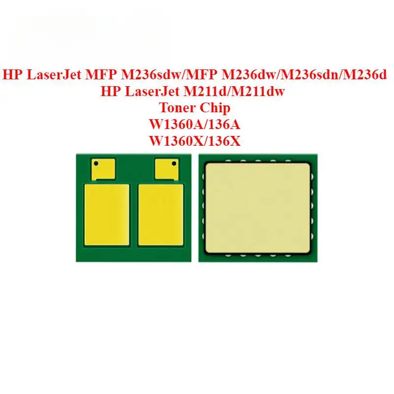 

136A 136X W1360A W1360X Тонер-чип для HP LaserJet MFP M236sdw/MFP M236dw/M236sdn/M236d/M211d/M211dw