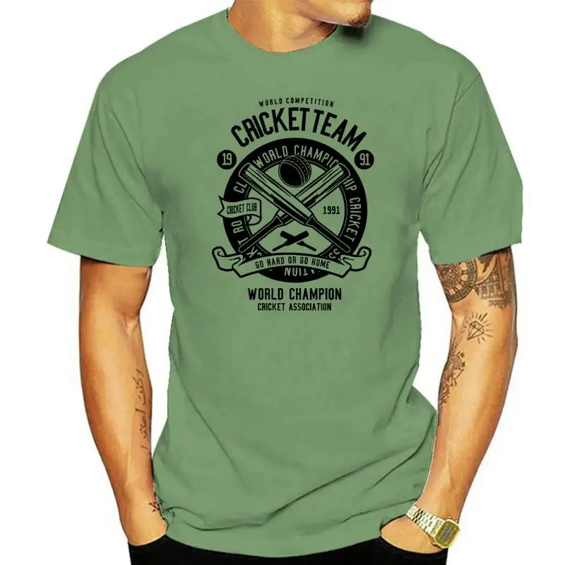 Cricket Team T-Shirt 100% Cotton Premium Tee New Cotton Humorous Cotton Tee Shirt