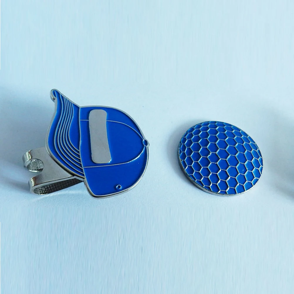 

2 Pcs Hat Clip Ball Marker Clips for Wind Marking Tool Golfball Magnetic Markers