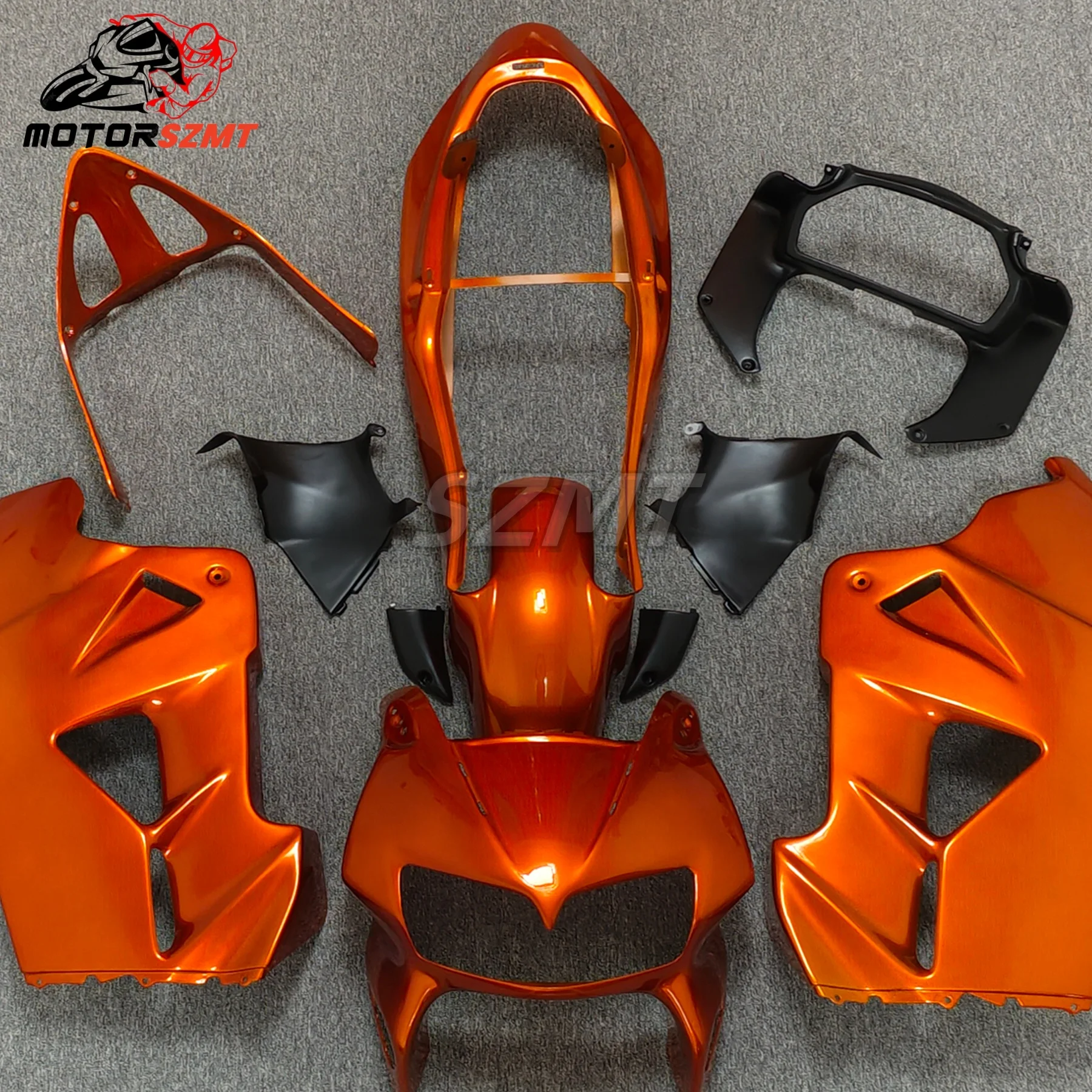 

The Brand Motorcycle Fairing kit For HONDA VFR800 1998 1999 2000 2001 VFR 800RR 98 99 00 01 VFR800RR Gloss Black Fairings High