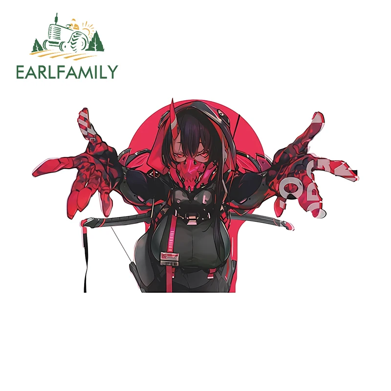 

EARLFAMILY Arknights Crownslayer Decal Creative Funny Scooter Decals Occlusion Scratch Sunscreen Vinyl JDM Accesorios Para Auto