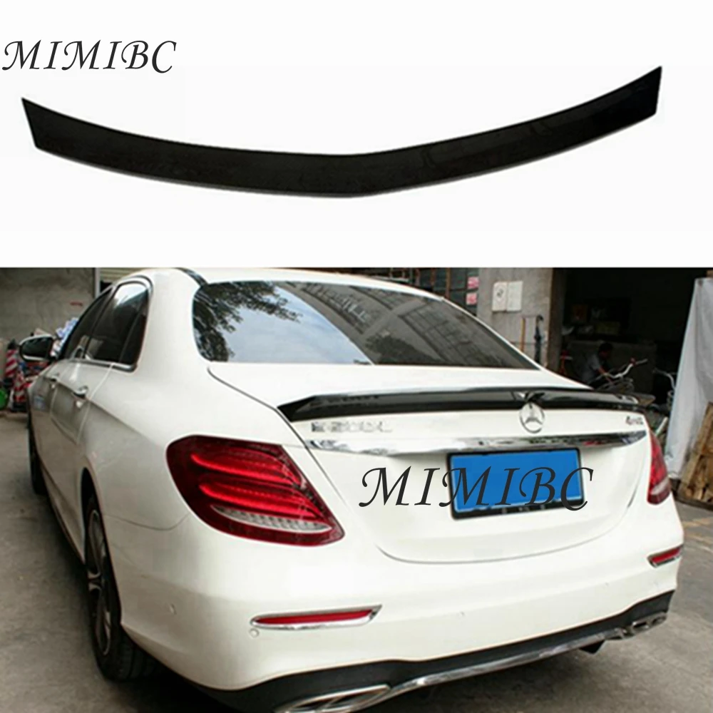 

FOR Mercedes-Benz E-Class W213 4Door Sedan V Style Carbon Fiber Rear Spoiler Trunk Wing 2016-2023 FRP Forged carbon