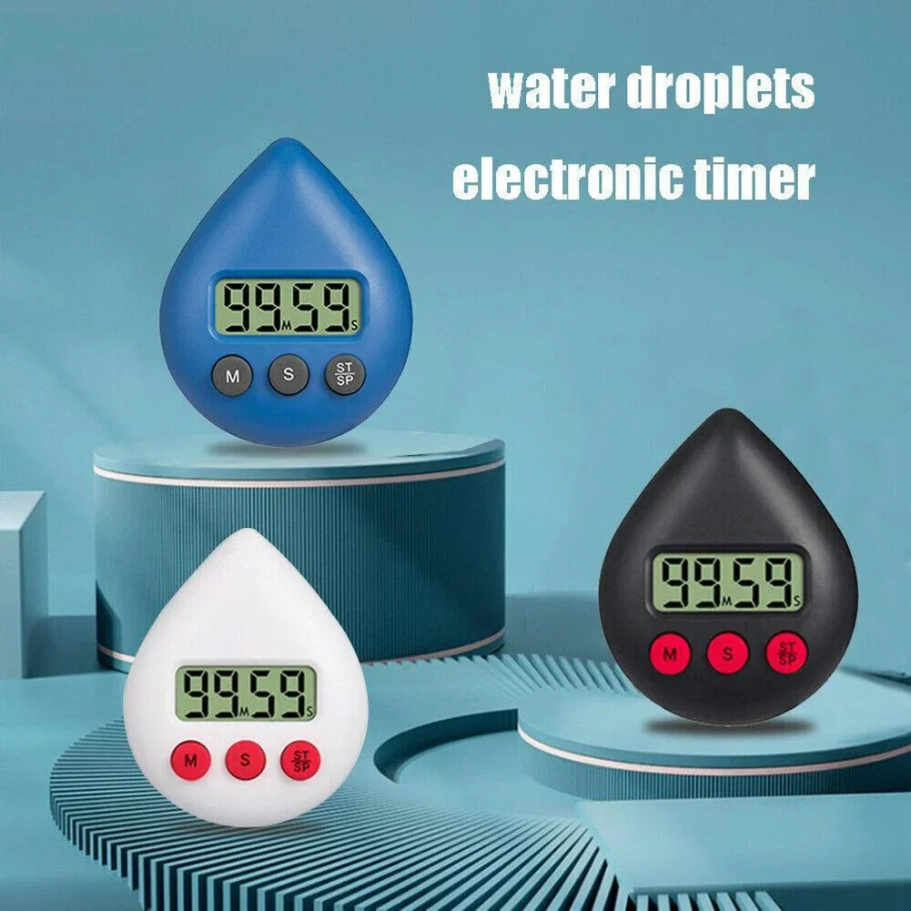 New DIGITAL SHOWER TIMER Three Color Waterproof Energy Saver Digital Timer  Water Drop Electronic Countdown Tools