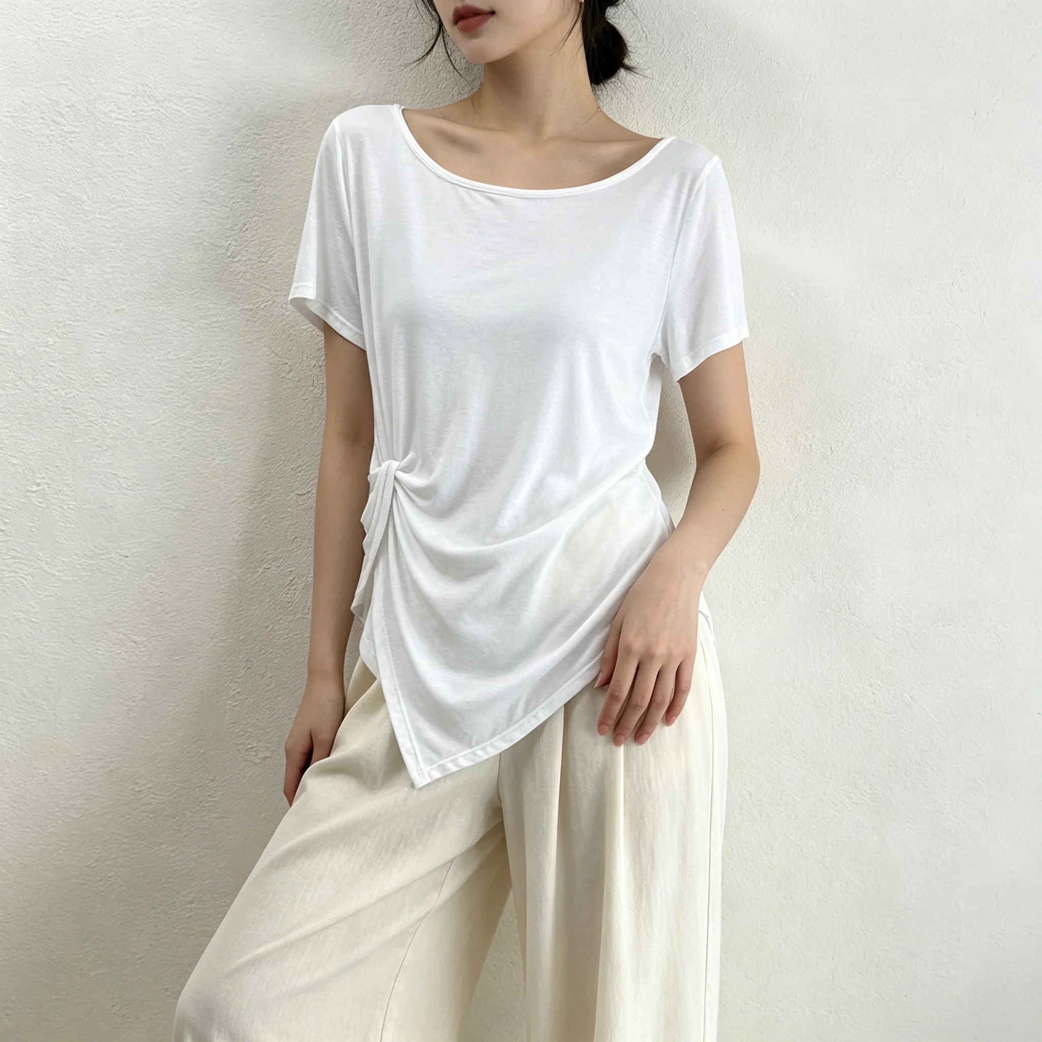 Training Yoga Tops, Women's Short-Sleeved Loose-Fitting Quick-Drying Casual Training Clothes