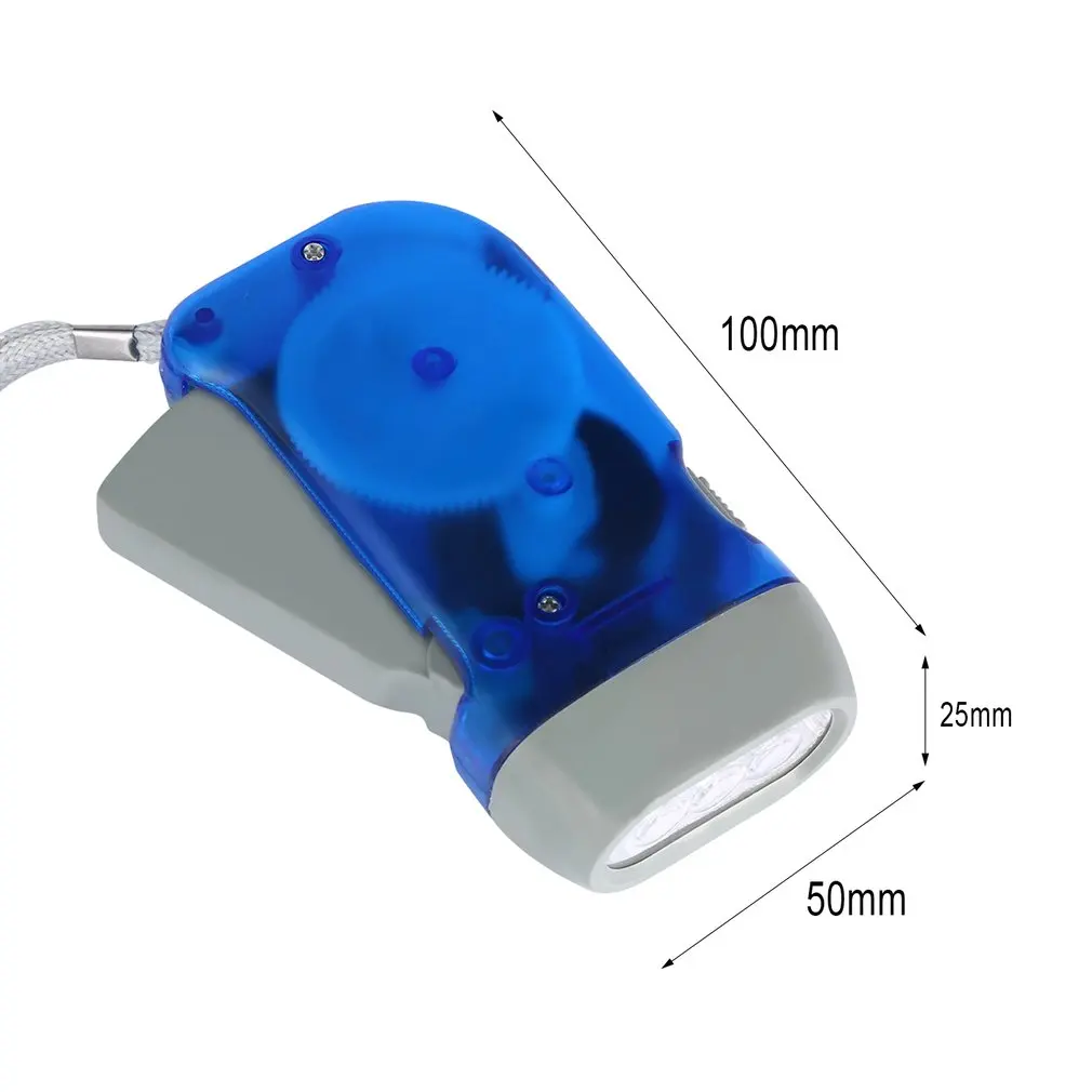 Jowxsx Blue Mini LED Flashlight - Aluminum EDC Torch With Carabiner Clip For Camping & Emergency