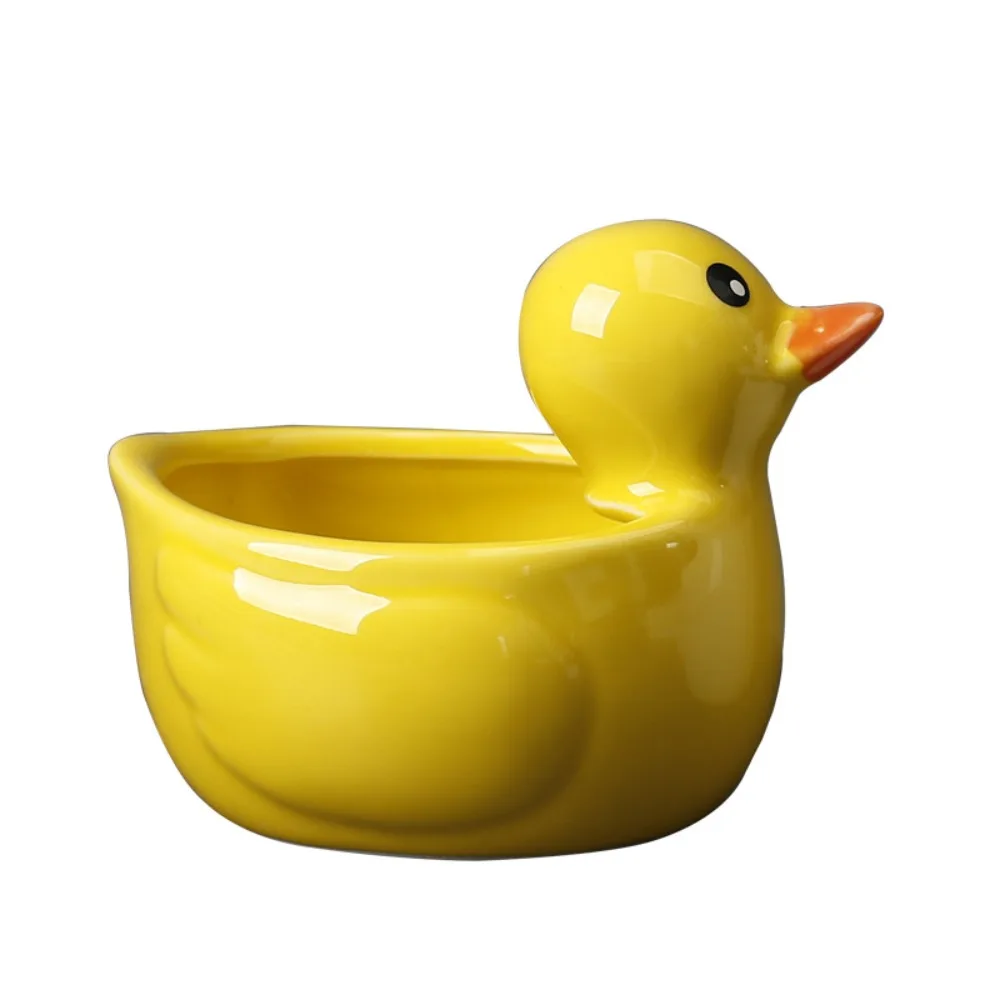 

Creative Duck Ceramic Flower Pot Handicraft Cute Succulent Plant Flowerpot Simulated Hydroponic Flower Holder Balcony