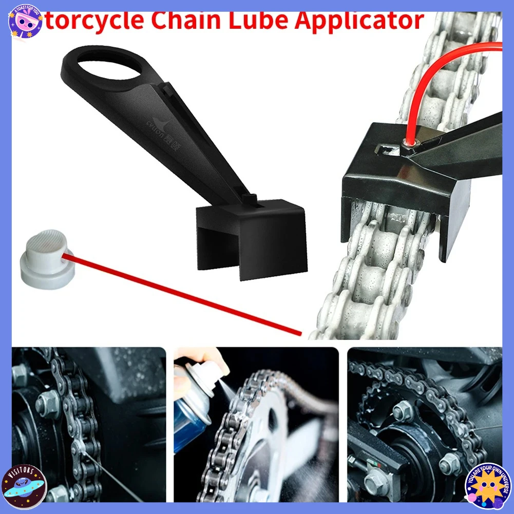 

Motorcycle Chain Oiler Spray Gear Motorcycle Chain Oil Applicator for Motorcycle Mess-Free Chain Wax Chain Cleaner Attachment