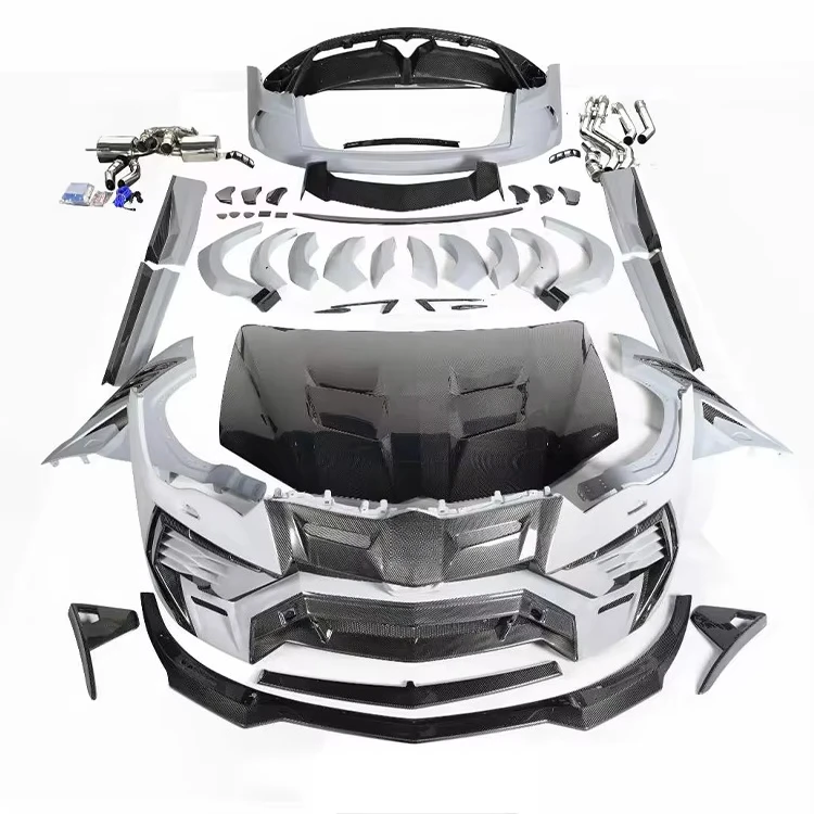 For Urus 2018-2021 Upgrade Mansory Kit Model Bodykit Include Front and Rear Car Bumper Side Skirts Generation 1th