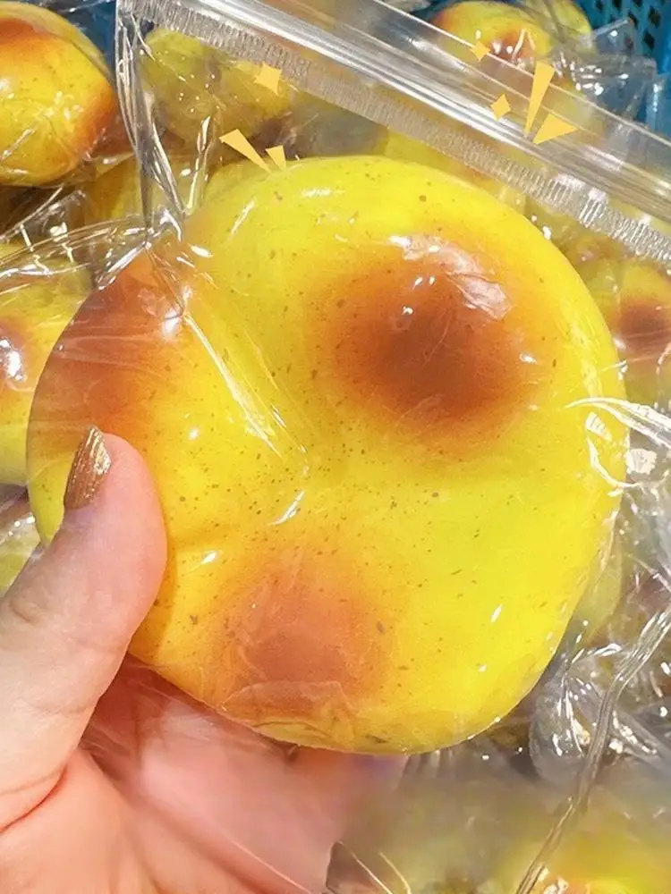 Kartoffelpudding Squishy Stressball Realistisches Langsam Aufsteigendes Fidget-Spielzeug Weiches Dehnbares Quetschspielzeug zur Angstlinderung/ADHS/Kinder/Erwachsene