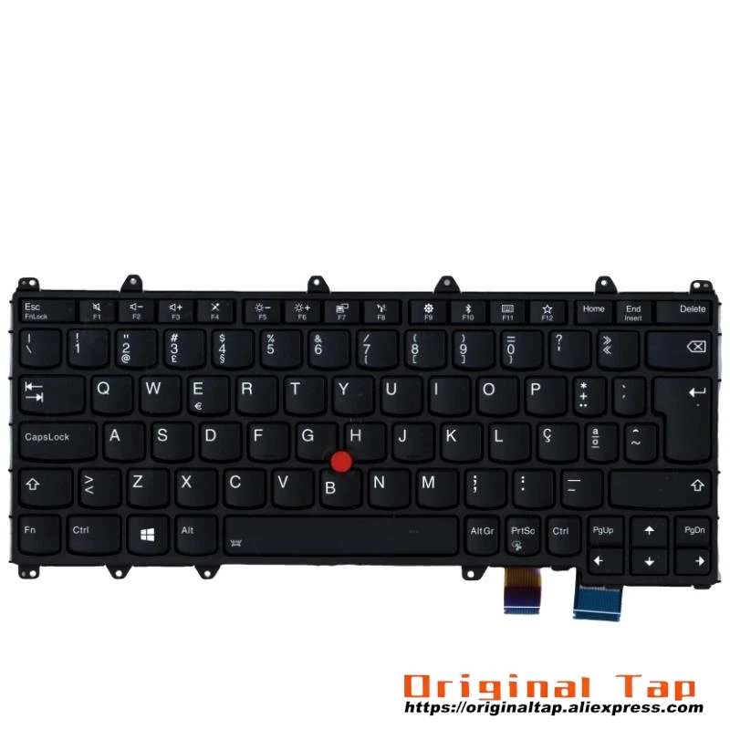 PT Portuguese Backlit Keyboard for Lenovo Thinkpad X380 Yoga 370 01EN408 01AV697 01HW596 01HW636