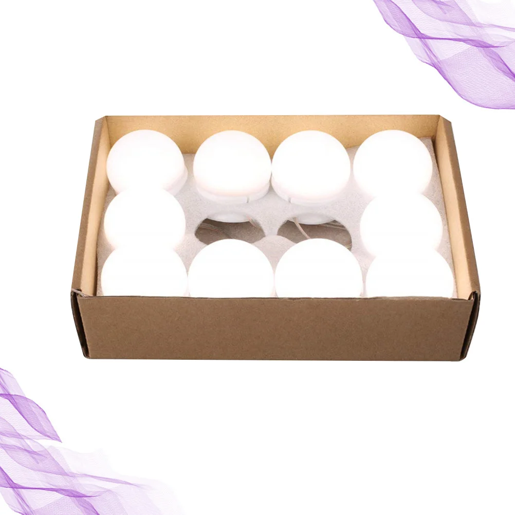 หลอดไฟ LED สำหรับกระจกแต่งหน้าแบบ USB 10 ดวง ปรับอุณหภูมิสีและความสว่างได้ ให้แสงนุ่มนวล