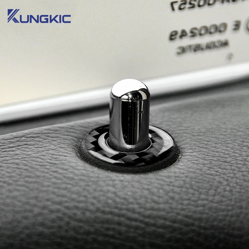 لكرايسلر 300 300C 2011 2012 2013 2014 ريال لينة ألياف الكربون ملصق LHD RHD قفل باب السيارة الإطار الكسوة الداخلية اكسسوارات