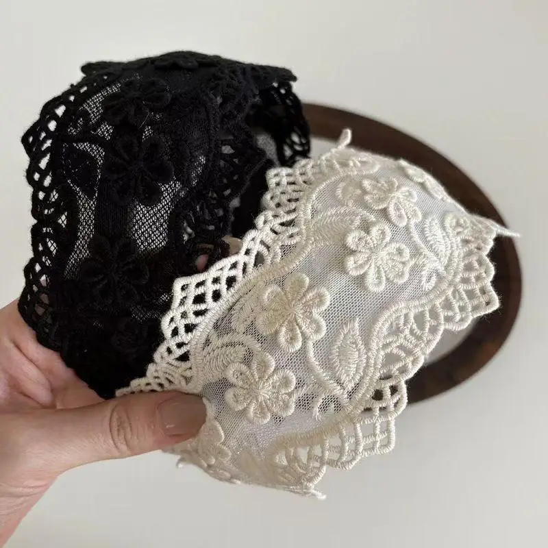 Neue Niedliche Elegante Weiße Spitzen-Haarbänder Stirnband für Frauen und Kinder Scrunchies Haarreif Haarschmuck Kopfschmuck Ornament – Detail 10