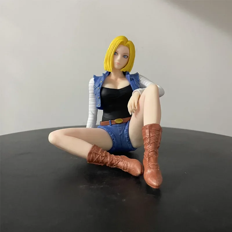 Dragon Ball Android 18 Lazuli Jeans Wear Gk PVC Statue Action Figurine Desk Collectible Anime Model Toys Figures Gift 11cm