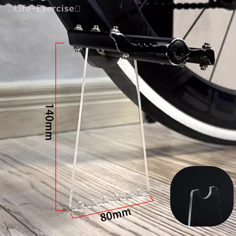 

Transparent Acrylic Bike Kickstand Portable Foot Support For Mountain Road Bike Kickstand Non-slip Bike Stand Cycling Parts