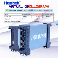 Hantek 6074BC 6074BD 6074BE 4 Channels Digital Storage Oscilloscopes 70MHz Bandwidths Automotive Portable PC USB Oscilloscope