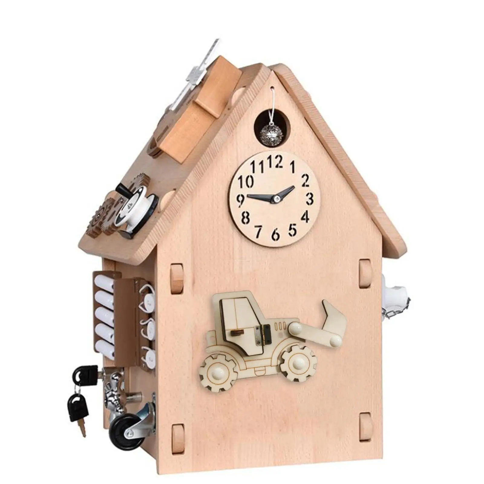 2x لوحة حسية خشبية، لعبة متشابكة، أجزاء اللوحة الحسية، لعبة الأنشطة، ملحقات اللوح الخشبي للسفر، للأطفال