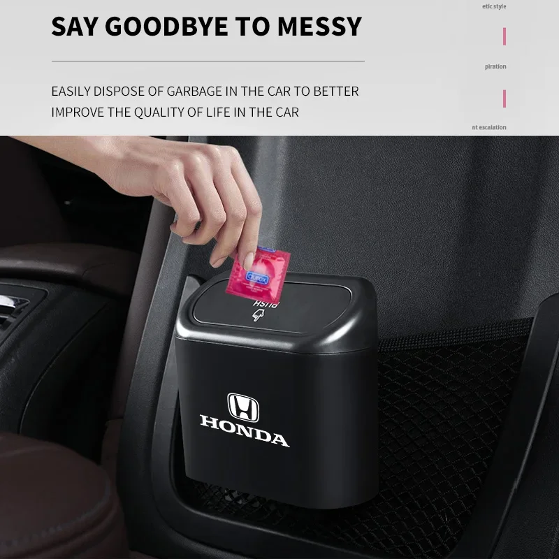Car Trash Can Car Seat Back Door Hanging Storage Box For Honda Civic Accord Fit CRV Jazz Odyssey Insight Legend HRV Accessories