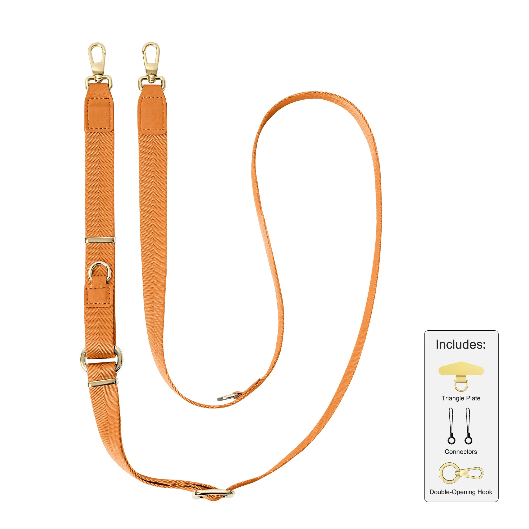 

3-in-1 Adjustable Phone Lanyard Strap Compatible with iPhone 17 & Most Smartphones, Detachable Crossbody, Neck, or Wrist Strap w
