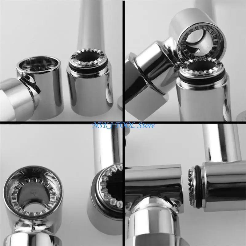 L8RC Stainless Steels Shower Head Brackets Extender Adjustable Shower Head Extension Arm Elbow Support Bathroom Hardware
