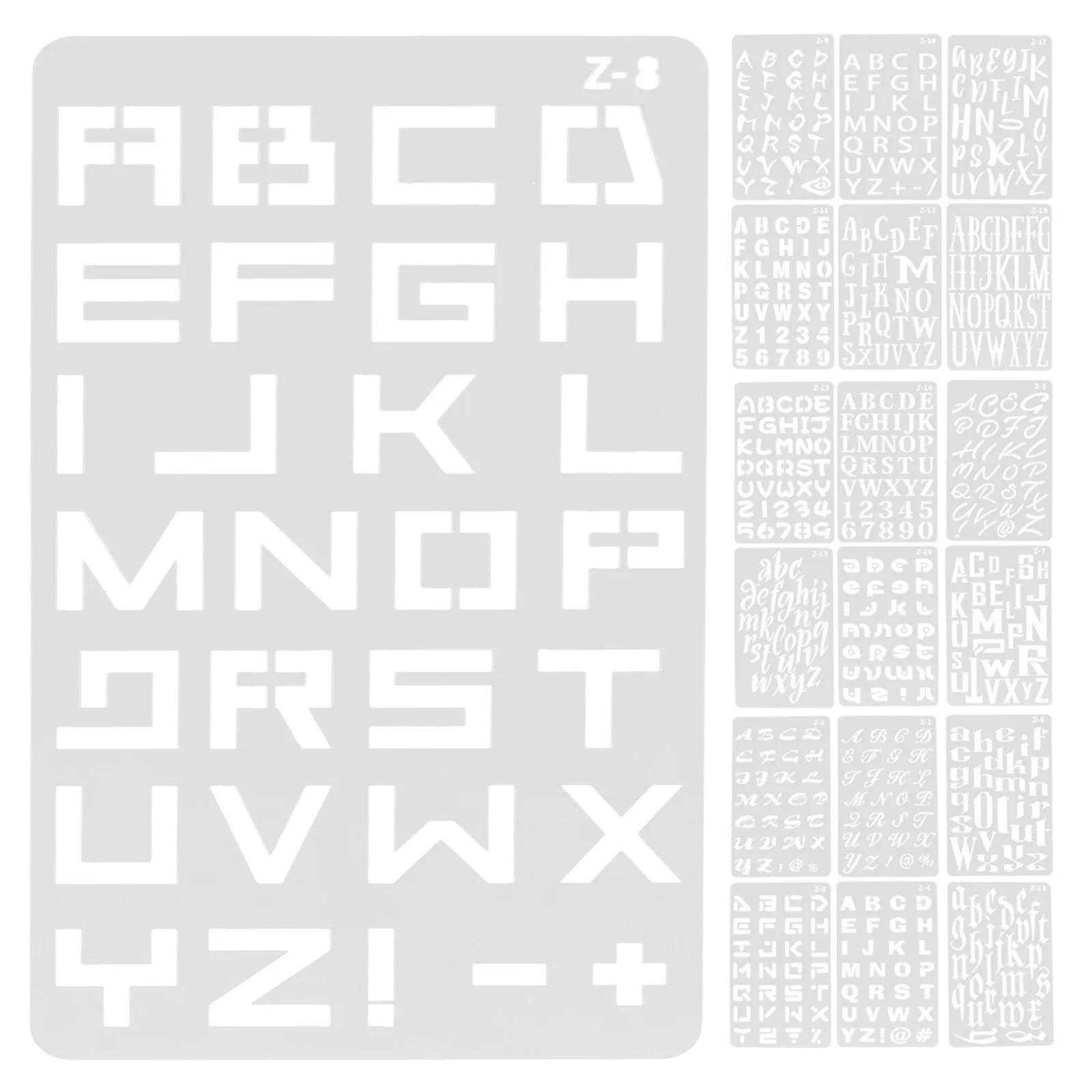 20 Sheets Alphabet Wall Stencils Pet Letter Number Stencils for Painting Spray DIY Crafts Home Decor Stencil Number Stencil