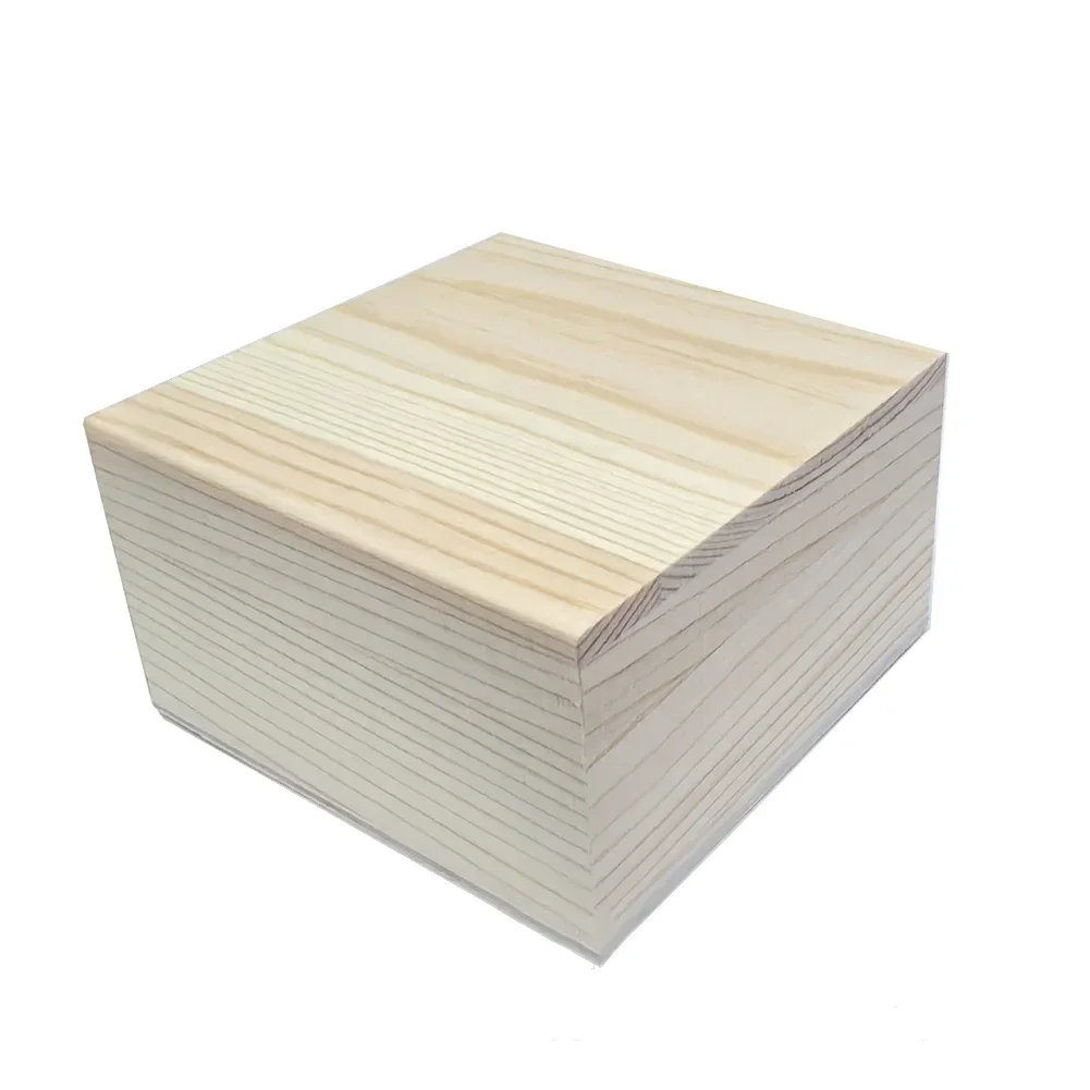 Retro Wooden Storage Box Plain Wood With Lid Multifunction Hinged Boxes Packing Jewelry Case Box Home Sundries Storage Box