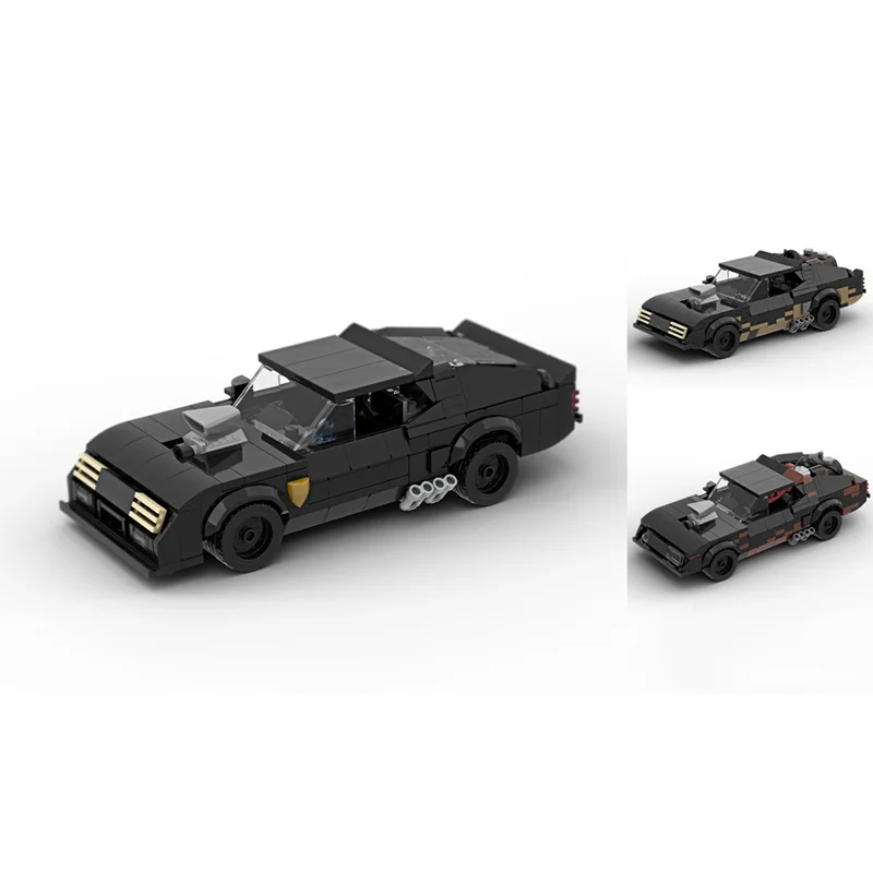 

Строительные блоки V8 Interceptor Speed Champion, модель автомобиля, 342 шт., игрушка MOC для мальчиков, детский креативный конструктор