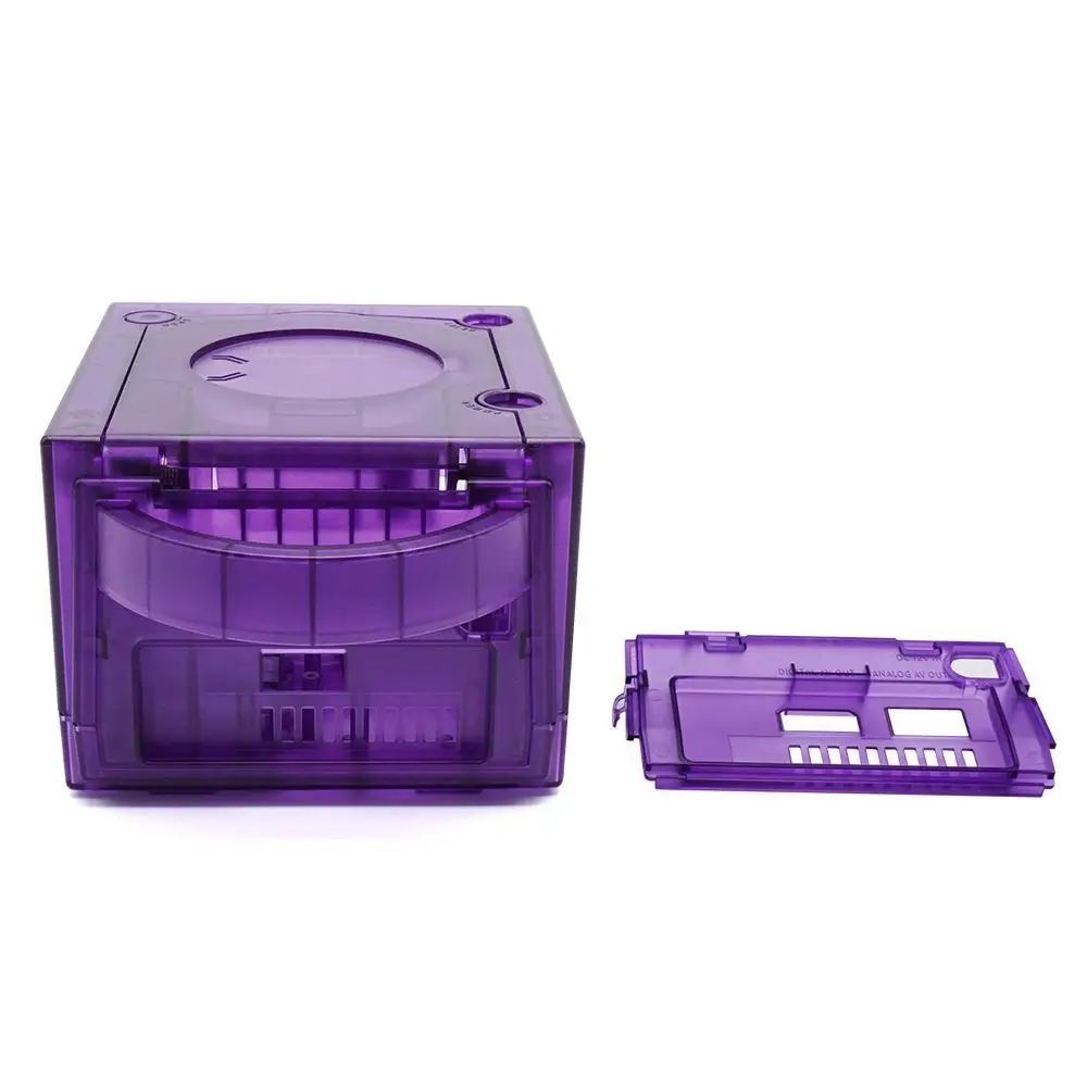 เปลี่ยนสวมใส่คอนโซลโปร่งใสหลายสีเกมคอนโซลเกมเปลือกสําหรับ Gamecube/NGC