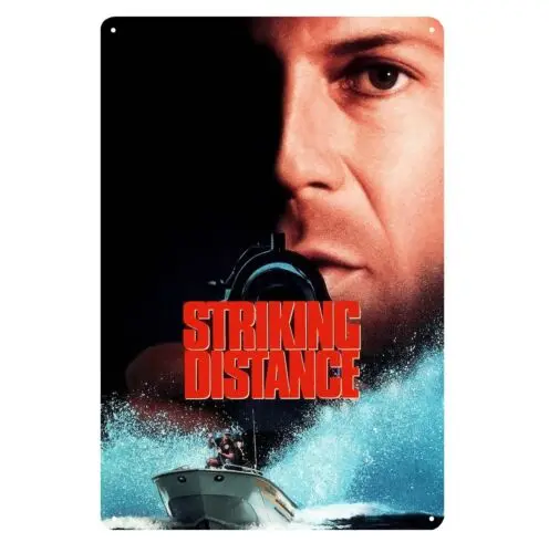 Striking Distance Bruce Willis Movie Metal Poster Tin Sign - 20x30cm Plate